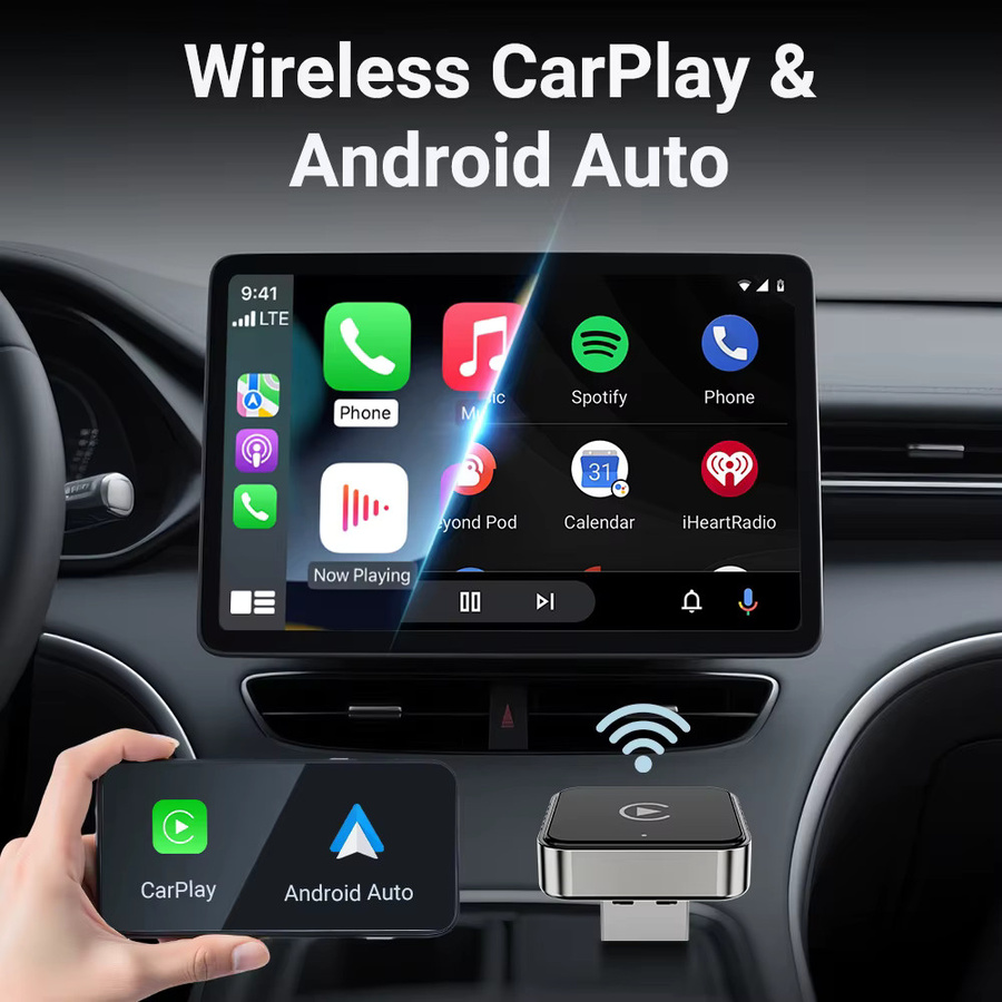XUDA Super Mini Carplay Ai Box 2in1 für kabelloses CarPlay und Android Auto mit 5GHz WiFi - Bild 2