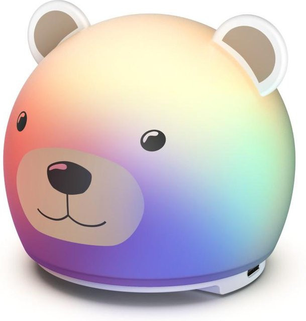 Hama LED-Kindernachtlicht aus Silikon, dimmbar mit Timerfunktion und RGB-Farben, wiederaufladbar, Multicolor - Bild 1