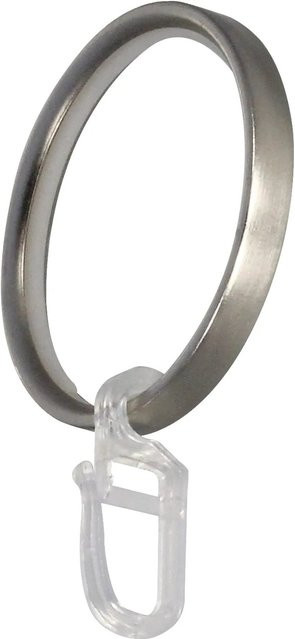 Mydeco Gardinen-Ringe in Edelstahl-Optik, Farbe Silber, Durchmesser: 5 cm für Gardinenstangen mit Durchmesser: 2,5 cm - Bild 1