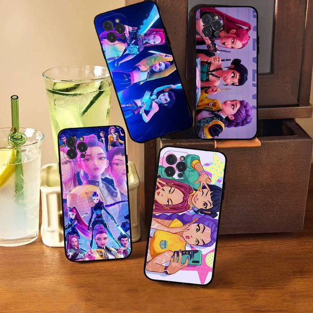 Moetch Kpop D-Demon Hunters Handyhülle für iPhone 17 16 15 14 13 12 11 Pro Max Plus Mini in Schwarz und Multicolour - Bild 1