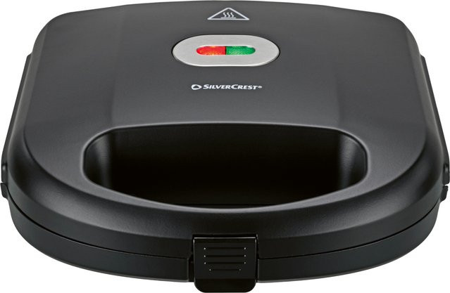 SILVERCREST Sandwichmaker SSWM 750 C3 in Schwarz mit Kabelaufbewahrung - Bild 1