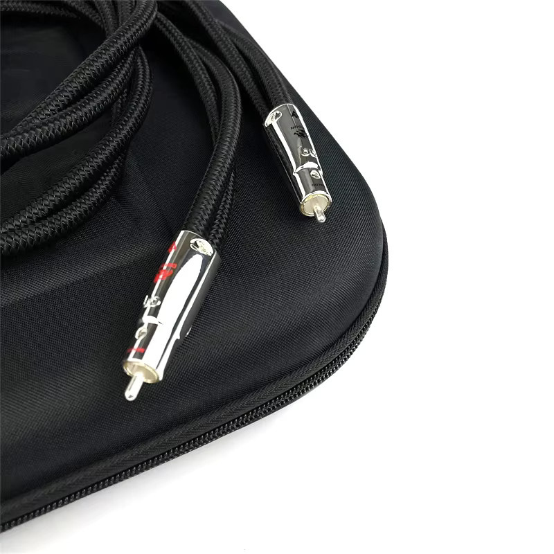 Dragon RCA-Kabel PSS Pure Silver Audiophile HiFi-Audio-Verbindungskabel in Silber - Bild 3