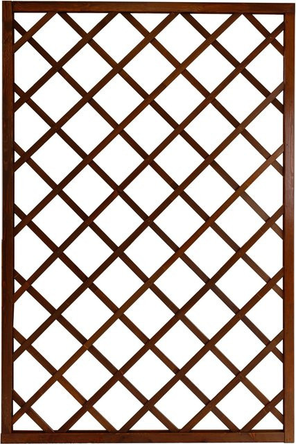 Sichtschutzzaun-Element Nancy von Andrewex aus Kiefernholz in Braun, B/H: 120 x 180 cm, 3-fach lasiert und blickdicht - Bild 1