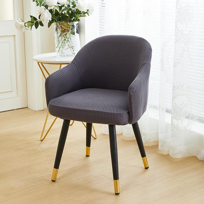 Yiran Furniture Mais Kornfleece Stuhlbezug mit Armlehne und Rückenlehne, Grau, B/H: 40 x 43 cm - Bild 3
