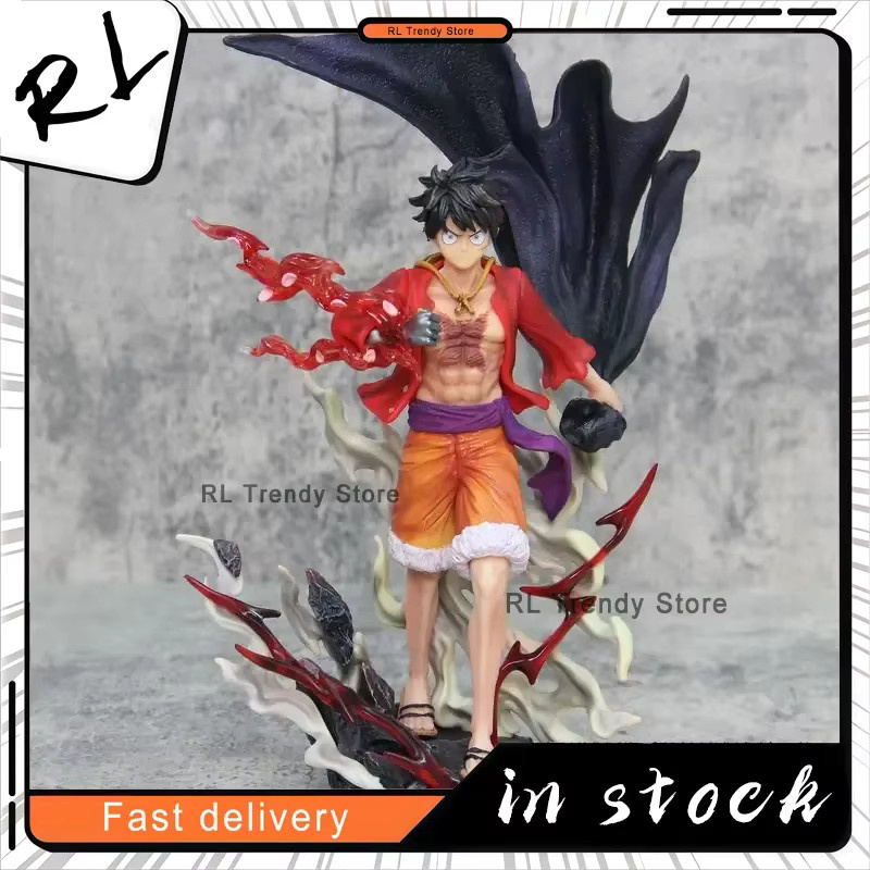 Bandai One Piece Ruffy Walking Pose Anime Figur, Modell Statue, 28cm - Bild 2