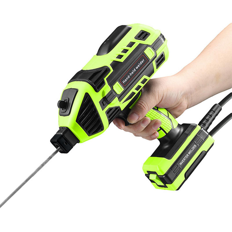 TOMTOP Tragbares elektrisches Schweißgerät 20120A 220V Handheld-Lichtbogenschweißgerät mit IGBT-Inverter, Grau/Gelb - Bild 2