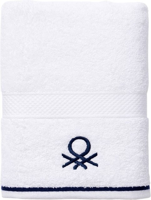 Benetton Handtuch CORE aus Baumwolle in Weiß, Breite: 50 cm, Länge: 90 cm - Bild 1