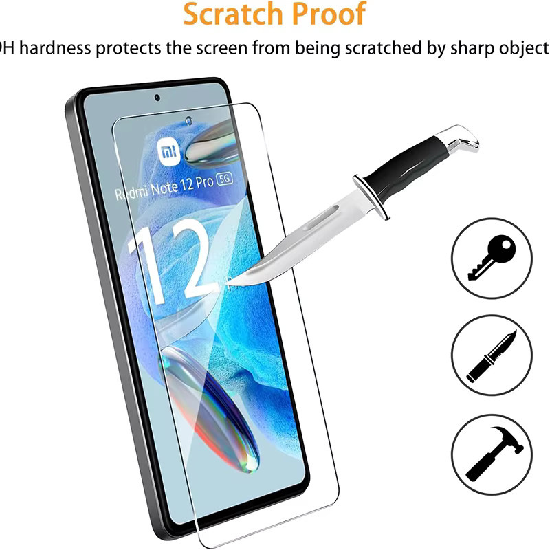 3er-Set gehärtetes Schutzglas für Xiaomi Redmi Note 8 9 10 11 12 Pro sowie 9s 10s 11s 9a 9c 12c 13c 9t 10t 8t in Transparent - Bild 2
