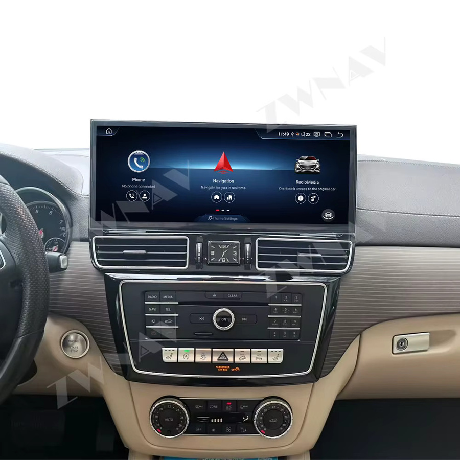 ZWNAV Android Multimedia-Navigationssystem mit CarPlay und Bluetooth für Mercedes-Benz GLE/GLS 2015–2018, 15,8 Zoll, Schwarz - Bild 3