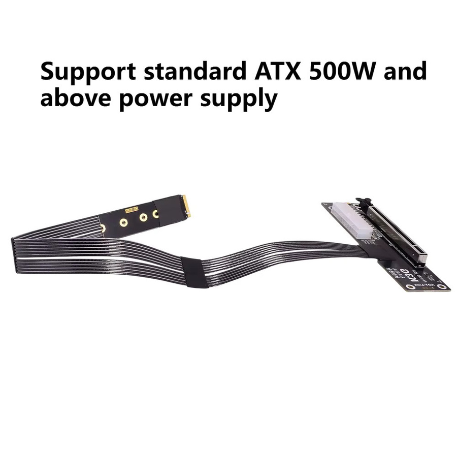 ADT-Link K43SG PCIe 5.0 X4 M.2 NVMe zu X16 Externer eGPU-Adapter in Schwarz - Bild 4