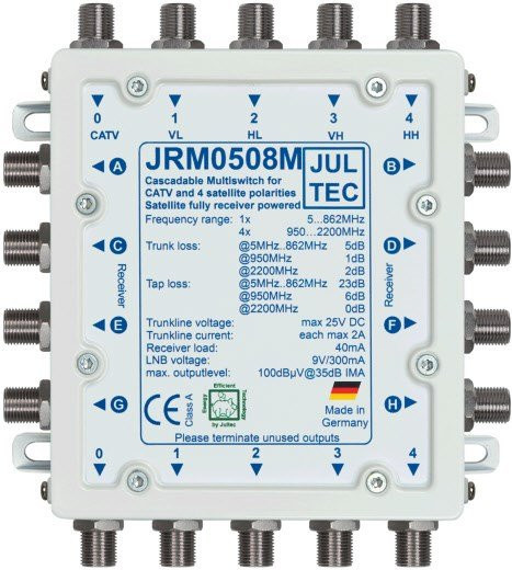 Jultec Multischalter JRM 0508T in Weiß - Bild 1
