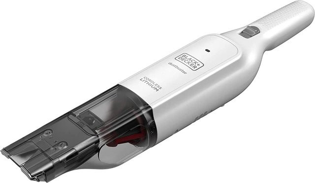 Black & Decker Dustbuster Slim HLVC315B11 Akku-Handstaubsauger in Schwarz/Transparent mit Ladestation - Bild 1