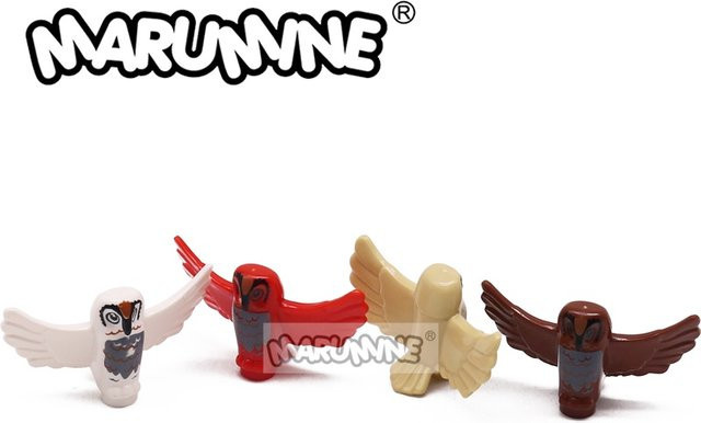 MARUMINE Eulen-Tier-Vögel MOC Bausteine, 50-teiliges Set, Zubehör - Bild 1