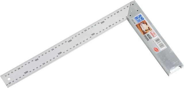 LUX-TOOLS Winkel mit Zunge in Silber, 400 mm - Bild 1
