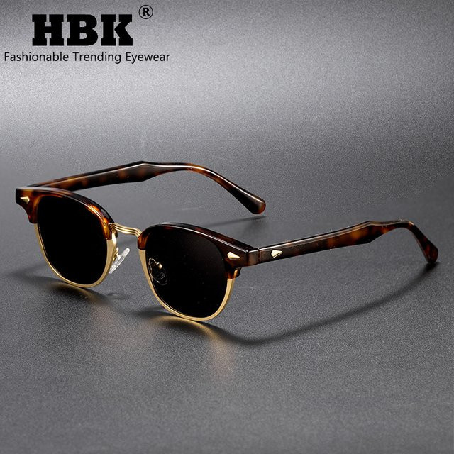 HBK Sonnenbrille, rund, Halbrand, Metall, Unisex - Bild 1