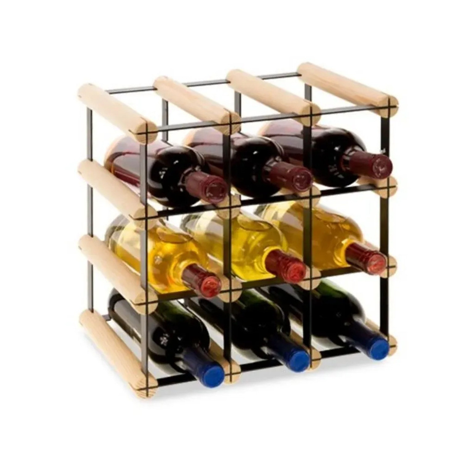 PROREGAL Modulares Weinregal Vinotega aus massivem Kiefernholz in Natur, H x B x T: 32,5 x 32,5 x 24,5 cm - Bild 2