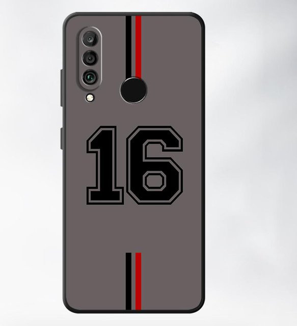 Handyhülle mit Fußball-Nummern Design für Huawei P30, P20 Pro, P20, P40 Lite, P Smart 2019 und P20 Lite in Schwarz und Grau - Bild 1