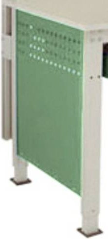 Manuflex LZ3350.6011 ESD Seitenblende für UNIVERSAL Standard ESD-Arbeitstische, Farbe: grün, B/H: 60,6 x 53,8 cm, für Tischtiefe 800 mm - Bild 1