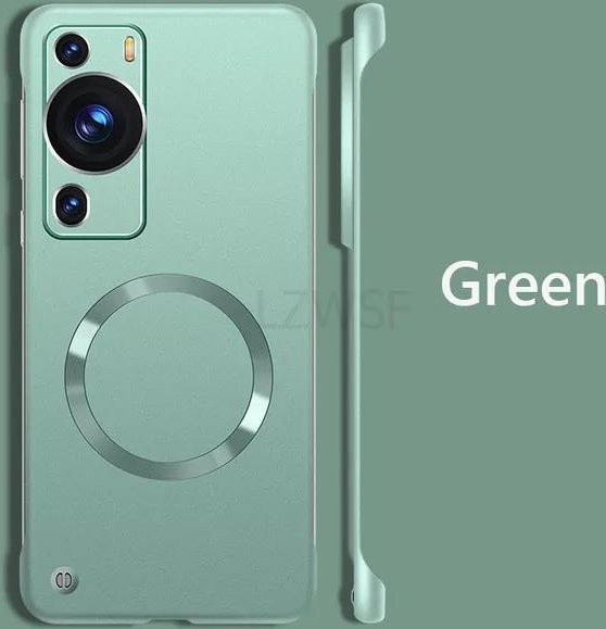 Rahmenlose magnetische Hülle für Huawei P60 Pro 5G mit mattierter Rückseite und Unterstützung für kabelloses Laden - Bild 1