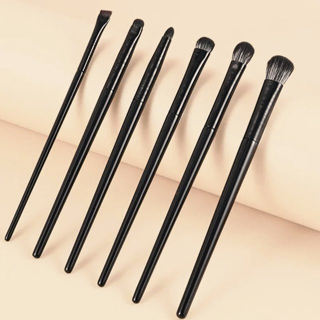 6-teiliges veganes Augenpinsel-Set, Unisex - Bild 1