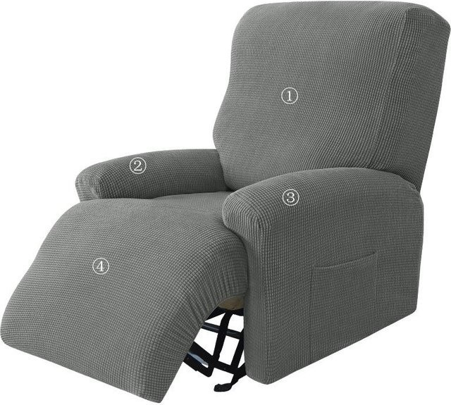 4-teiliges Set Polarfleece Split Liegesesselbezug für Recliner und Relax Sessel von Household supplies MH - Bild 1
