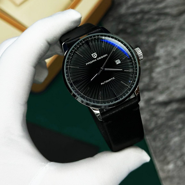 PAGANI DESIGN Armbanduhr, Automatik, Edelstahl, Schwarz, Herren - Bild 1