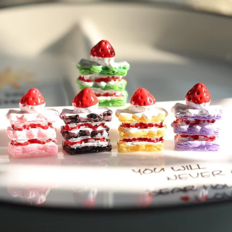 Napoleon Sandwich Erdbeerkuchen, Lebensmittelspielzeug, 10-teiliges Set - Bild 2