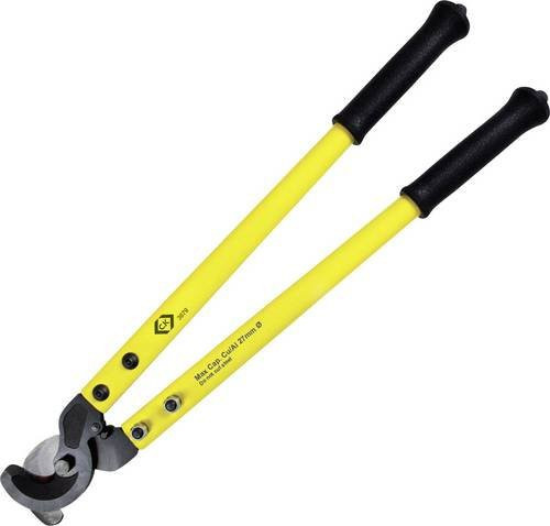 C.K Kabelschere T3679 aus Spezial-Werkzeugstahl für Alu- und Kupferkabel, gelb, Länge: 53 cm - Bild 1