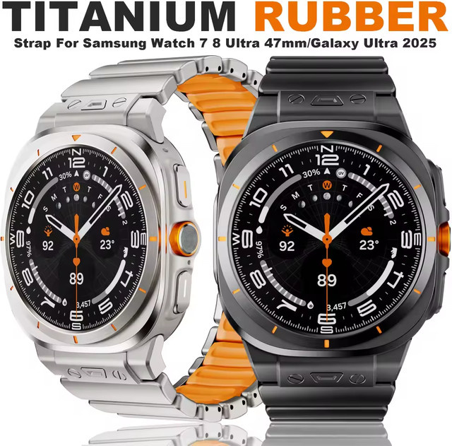 FancyWrist Uhrenarmband Titan, Silikon, Silber, Unisex - Bild 1