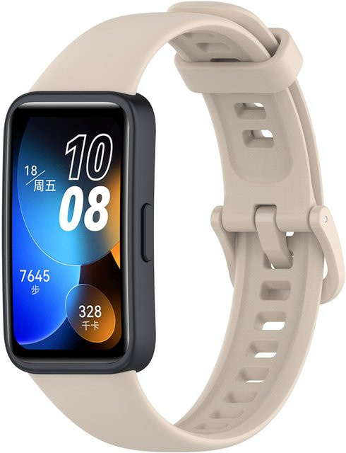 Uhrenarmband Silikon, Huawei Band 8, elfenbein, Unisex - Bild 1