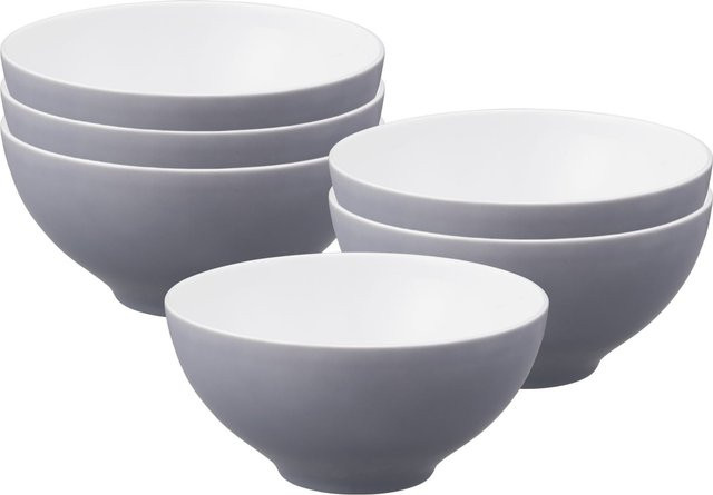Seltmann Weiden Life Fashion Servierschüsseln aus Keramik, Weiß, 6er Set, Durchmesser: 15,5 cm - Bild 1