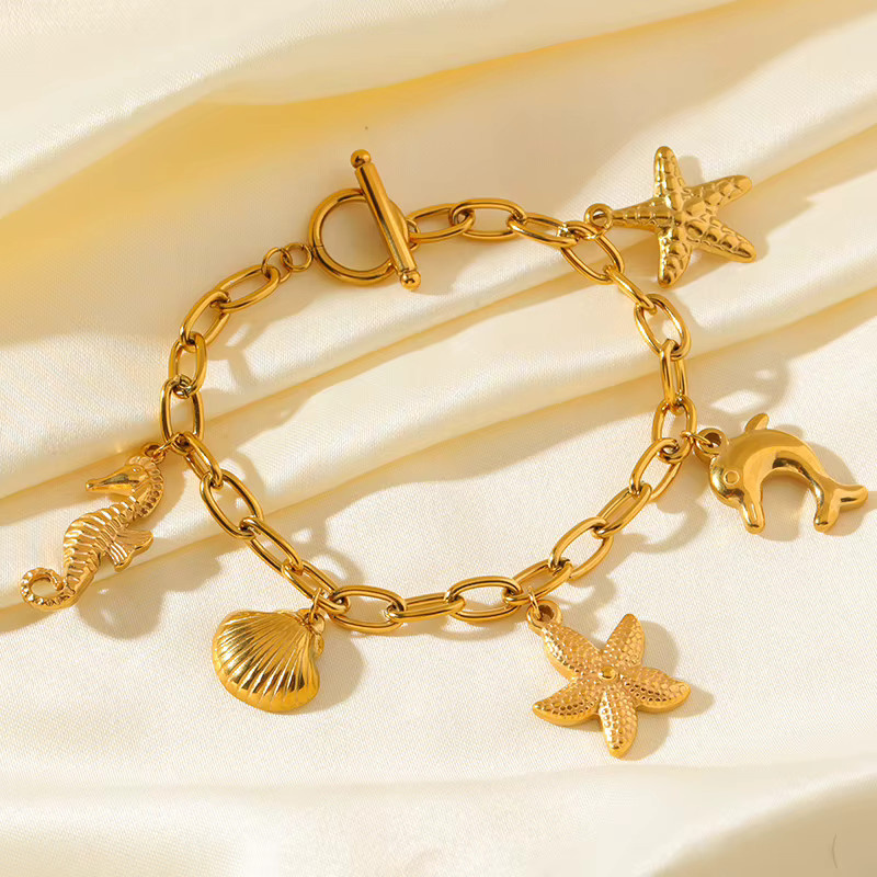 EILIECK Armband, Edelstahl, Gold, Damen - Bild 1