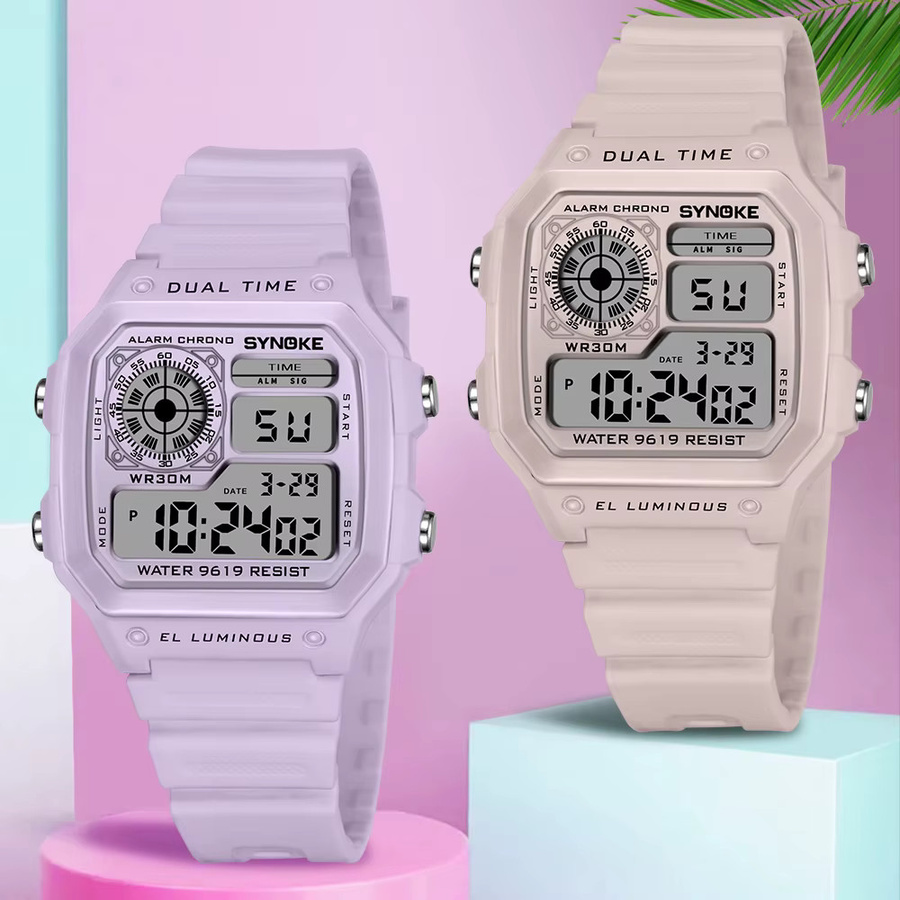 SYNOKE Digitaluhr, Chronograph, Kunststoff, Damen - Bild 2