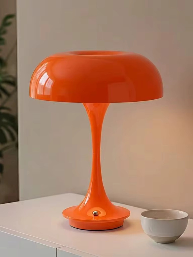 Leclstar Pilzlampe LED-Nachtlicht in Orange und Weiß mit USB-Aufladung, dimmbarer Touch-Steuerung und CCT-Funktion für dein Schlafzimmer - Bild 5