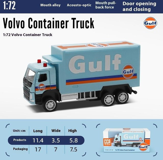 Linyi toy car Gulf Rennmodellauto, 1:43, Metall, ab 18 Jahre - Bild 1