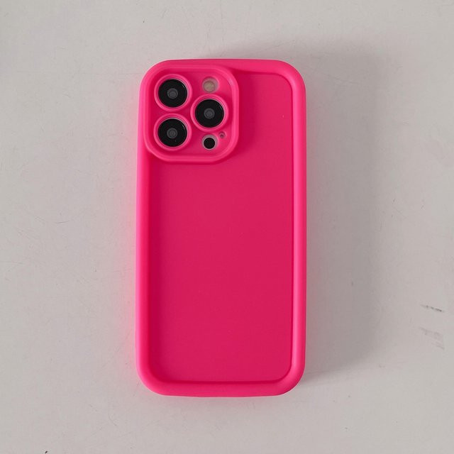 YULIN-003 Flüssigsilikon Handyhülle in Pink für iPhone Modelle - Bild 1