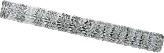 vidaXL Wildzaun aus Eisen, feuerverzinkt, Farbe: Silber, B/H: 1000 x 120 cm, Dicke: 0,18 cm - Bild 1