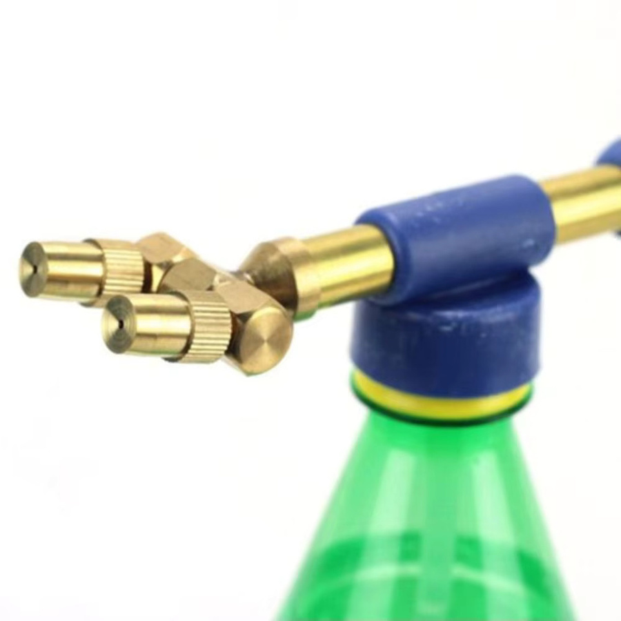 Einstellbare Messing-Druckdüse mit Einzel- oder Doppelkopf-Push-Pull-Funktion in Gold - Bild 2