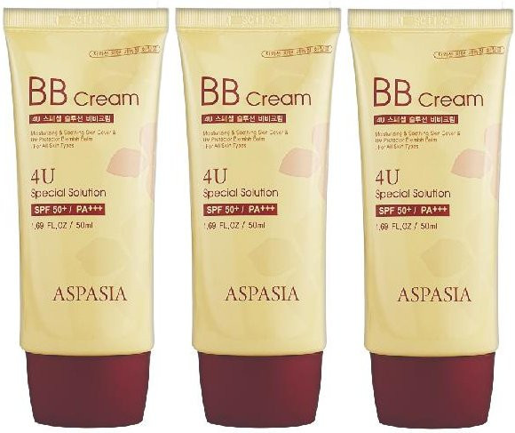 ASPASIA 4U Special Sun BB Cream, LSF 50+, 50 ml, Reisextrakt, Lotusextrakt - Bild 1