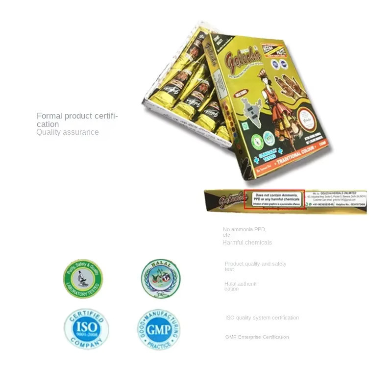 GOLECHA Henna Kegel, 25g, Mehrfarbig, Tattoo Paste - Bild 3