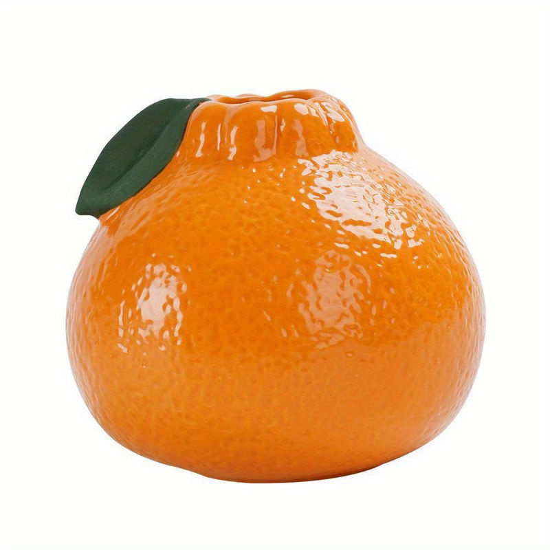 SZwatch Dekorative Vase in Fruchtform in Orange für Schnittblumen und Tischdeko - Bild 3