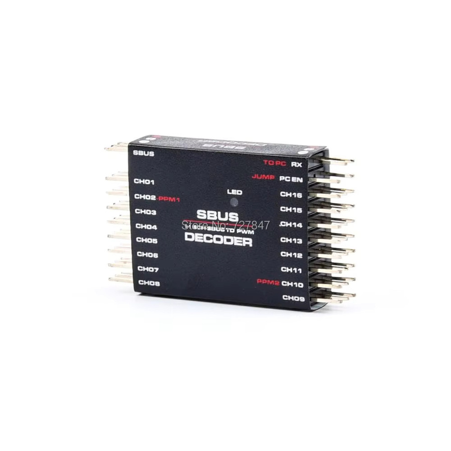 Readytosky SBUS zu PWM PPM Decoder 16CH in Schwarz für Frsky X8R RXSR Empfänger und Fernbedienung Radio mit PC-Einstellungsmöglichkeit - Bild 2