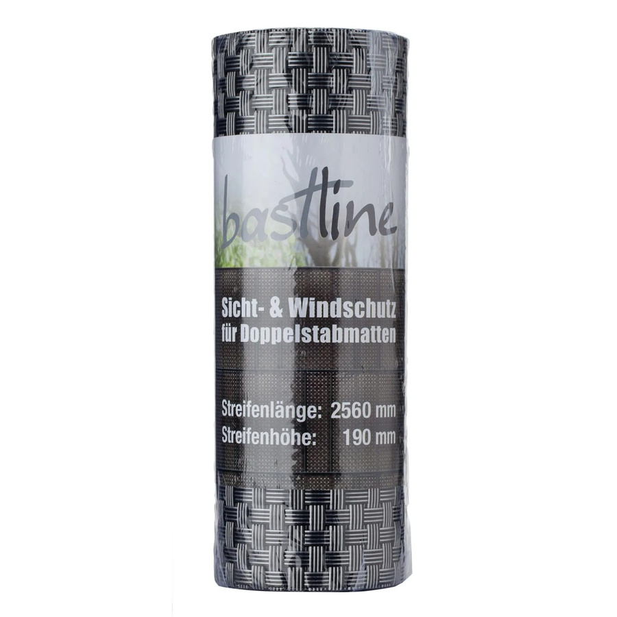 Deutsche Zauntechnik Bastline Sichtschutzstreifen Silber, B: 256 cm, L: 10 m - Bild 2