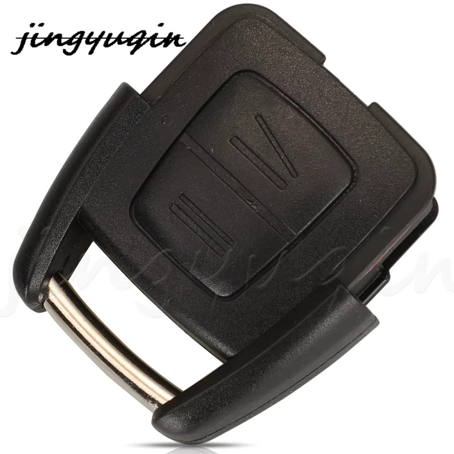 Jingyuqin Auto-Fernbedienungsschlüssel mit 2 Tasten, 434 MHz und ID40 Chip für Opel Zafira Astra G A Fod 93176615, Schwarz - Bild 2
