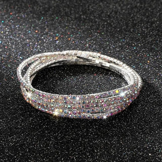 Fashion Maker 2 Armbänder, Messing, Gold, Kristall, Unisex - Bild 1