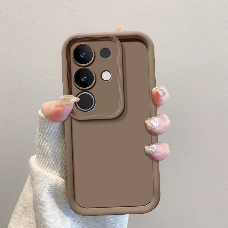 Stoßfeste Matte Schutzhülle für Vivo T4X 5G, IQOO Z10X und Vivo Y29 4G in Weiß mit Hautgefühl - Bild 2