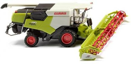 Wiking Modell Claas Trion 730 Landwirtschaftsmodell mit Convio 1080 im Maßstab 1:87 - Bild 1