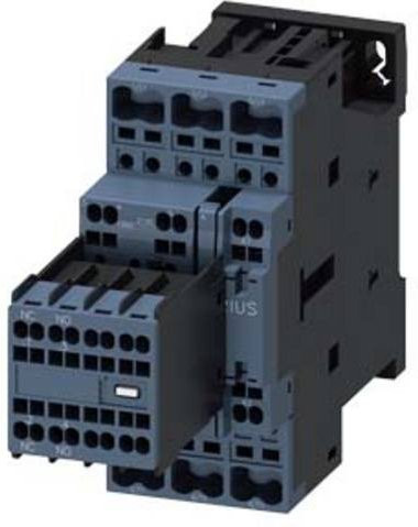 Siemens Leistungsschütz 3RT2025-2AG24 mit 3 Schließern, 690 V/AC, grau - Bild 1