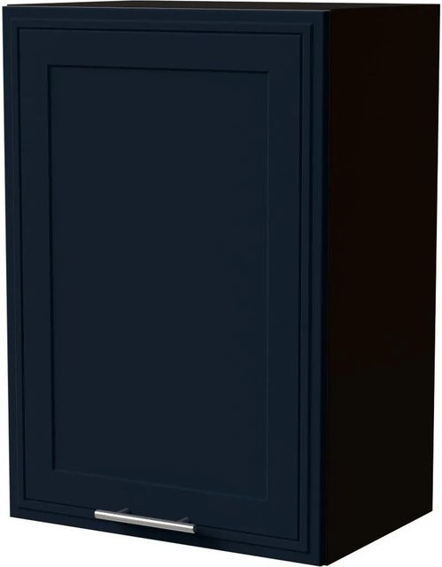 Feldmann-Wohnen Hängeschrank Salo in Schwarz und Indigo Matt mit Kassettenoptik, B/T/H: 50 x 32,5 x 72 cm - Bild 1