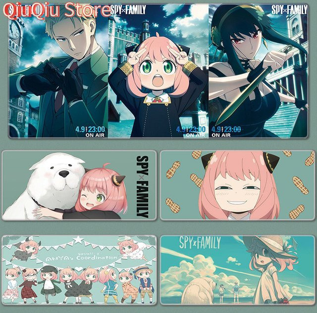 XXL-Mauspad Anya Forger Anime Schreibtischunterlage Multicolor von Bandai - Bild 1